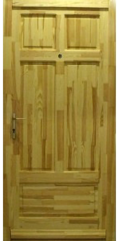 K-5 - Borovi fenyő bejárati ajtó (K)