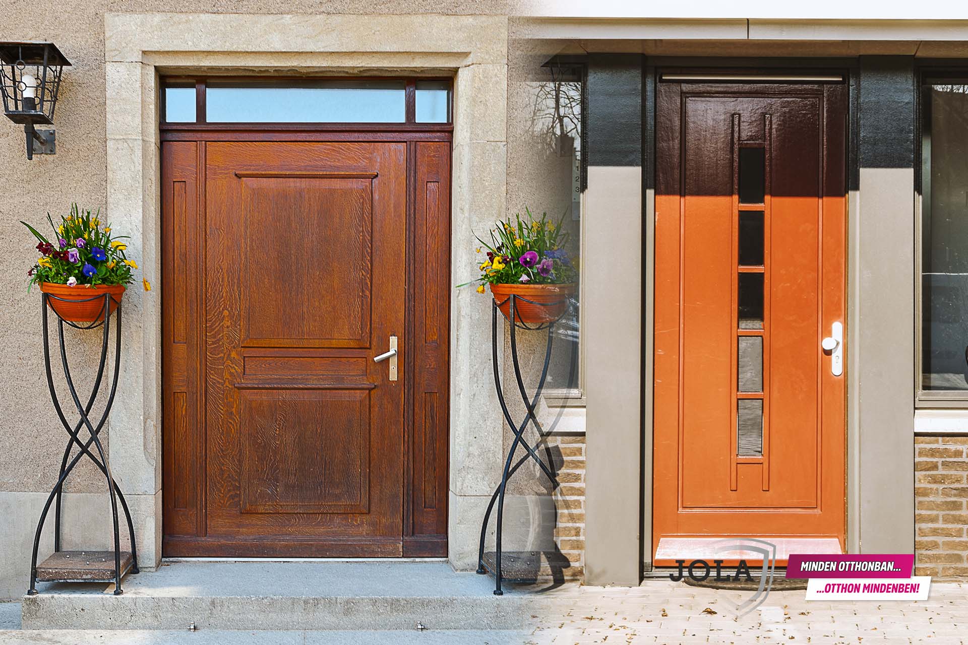 Fa vagy műanyag bejárati ajtó