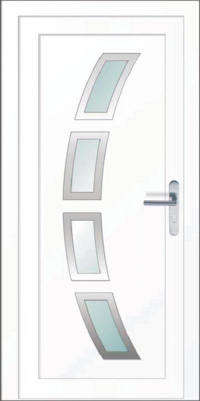 Inox 1 - Gealan-F Inox Műanyag bejárati ajtó